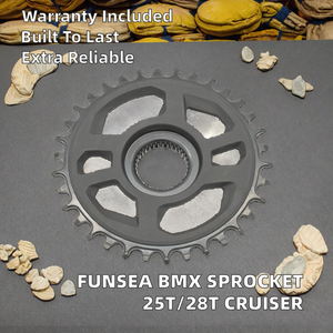 Funsea Nezha Modelo 25T BMXS, Piezas de Bicicleta Profesional para Cruiser y Gravel MTB, Rueda Libre Unidireccional con Garantía, Piñón de Nylon para BMX - Product Image 2