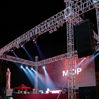 Sistem Panggung Truss Aluminium Alloy Double-Layer Heavy Duty untuk Line Array Speaker, Lampu, dan Rig, Kapasitas Beban 500kg, Portabel