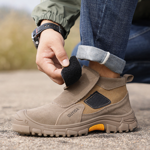 Chaussures <span class=keywords><strong>de</strong></span> sécurité anti-brûlure <span class=keywords><strong>de</strong></span> haute qualité pour soudeurs, chaussures <span class=keywords><strong>de</strong></span> travail anti-écrasement et anti-perforation pour hommes, chaussures industrielles pour hommes avec fermeture auto-agrippante - Product Image 6