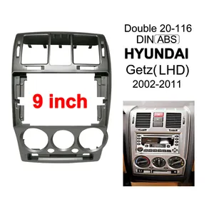 Otomobil radyosu Video kurulum fasya çerçeve pano 9 HYUNDAI GETZ 2002 2003 2004 2005 2006 2007 2008 2009 2010 2011 panel