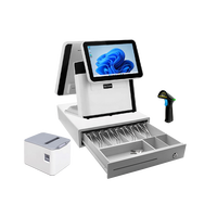 Machine POS Tactile Tout-en-un 15/17 Pouces pour Point de Vente, Caisse Enregistreuse Professionnelle pour Commerce de Détail, Salon