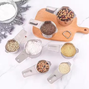 Juego de cucharas y <span class=keywords><strong>tazas</strong></span> medidoras de acero inoxidable de 13 piezas de alta resistencia, juego de cucharaditas apilables que se adapta <span class=keywords><strong>a</strong></span> tarros de especias o líquidos - Product Image 6