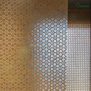 Tấm nhựa composite tre đan, tấm tre tạo bóng xuyên sáng, tấm trang trí hình cây băng, vách ngăn trang trí, tấm acrylic - Product Image 5