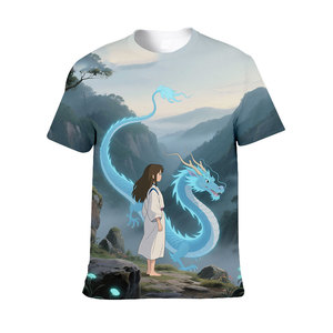 Áo thun in 3D anime tùy chỉnh dành cho nam, áo thun ngắn tay in kỹ thuật số, in thăng hoa toàn bộ, áo thun mùa hè - Product Image 5