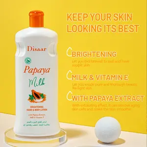 Disaar, extracto de papaya orgánico, loción de manos para blanquear el cuerpo, loción corporal de papaya para la piel para mujeres