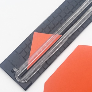 Coupe-<span class=keywords><strong>papier</strong></span> guillotine A3 manuel portable bidirectionnel pour fournitures de bureau, petite taille, avec règle intégrée pour étudiants - Product Image 5