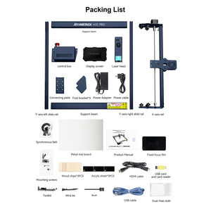 Stock DE LA UE <span class=keywords><strong>ATOMSTACK</strong></span> Master <span class=keywords><strong>50W</strong></span> Grabador láser de enfoque fijo Ultrafino 0,08mm Punto Metal Vidrio Capacidad de grabado fuera de línea - Product Image 6