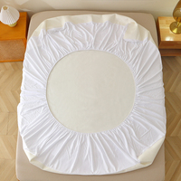 Bambus faser Wasserdicht 43cm Höhe Matratze Topper Protector Cover Set 1 Matratze Topper und 2 Kissen bezüge Bettwäsche Set