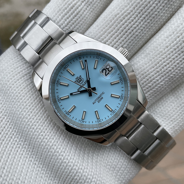 STEELDIVE Diver Watch SD1934 Retro Water Ghost Luxury Sapphire NH35 Men Automatic Mechanical Watches 20Bar Waterproof Luminous