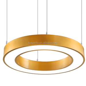 โคมไฟระย้าวงแหวน LED รุ่น TW5075C สไตล์โมเดิร์น ดีไซน์สร้างสรรค์สำหรับสำนักงาน ร้านค้า ล็อบบี้ และโครงการต่างๆ - Product Image 3