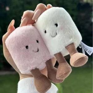 Gelée de chat amusant guimauve porte-clés barbe à papa <span class=keywords><strong>deux</strong></span> tons mignon doux <span class=keywords><strong>deux</strong></span> tons porte-clés sac en peluche poupée voiture pendentif cadeaux de vacances - Product Image 2