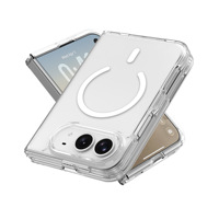 Nouvelle coque de téléphone magnétique transparente en PC et TPU antichoc 2 en 1 pour iPhone Duo Fold 18, protection transparente