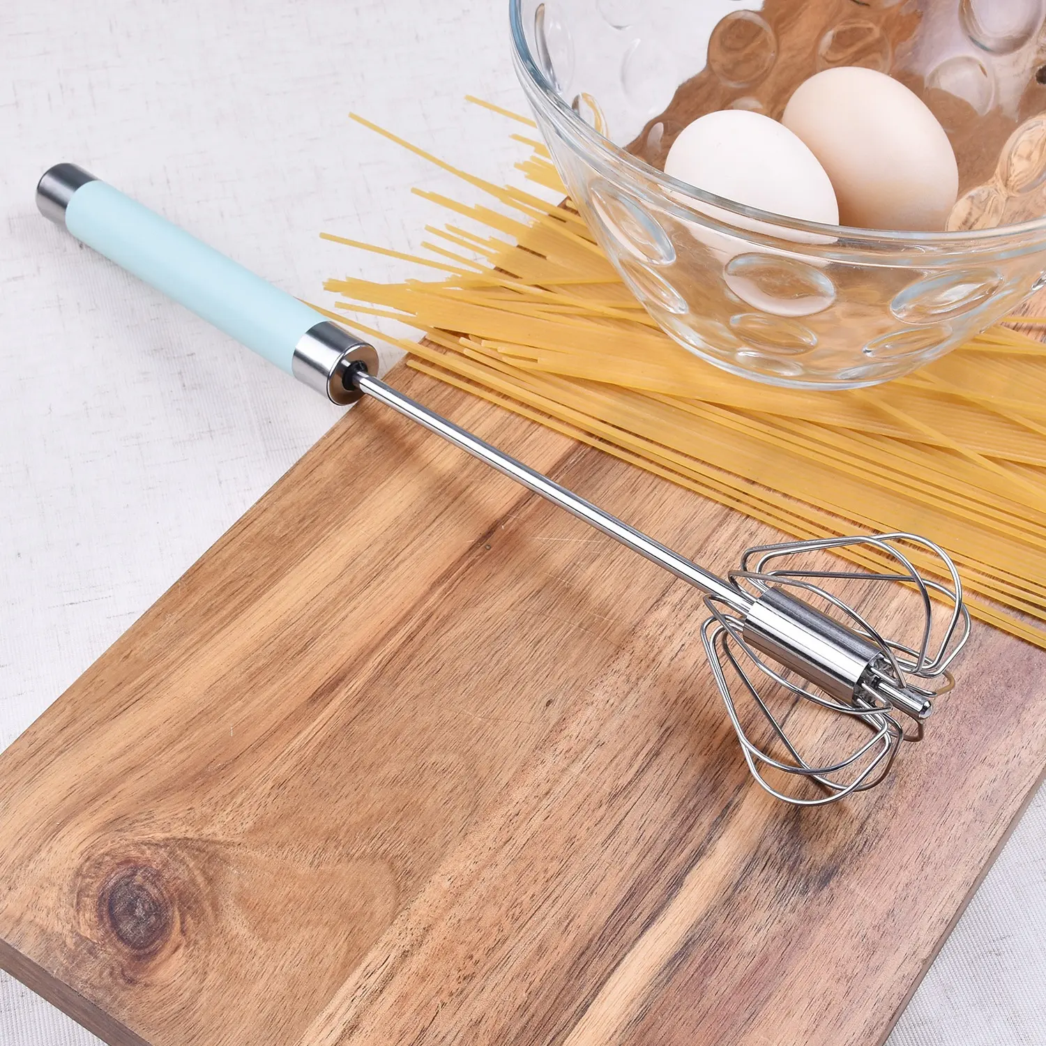 IN STOCK Stainless Steel Hand Push Egg Beater Mixer Home Kitchen Whisk Milk Frother Cooking Utensils Gadgets
