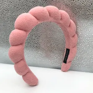 Yüksek kaliteli güzellik Ins sıcak yastıklı yumuşak Hairband Twisted saç çember hediyeler saç aksesuarları makyaj SPA pamuk sünger bantlar