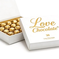 Boîte rigide à charnière personnalisée pour bonbons avec poignée en ruban, insert personnalisé et fermeture magnétique, emballage cadeau de luxe pour chocolat, boîte d'expédition