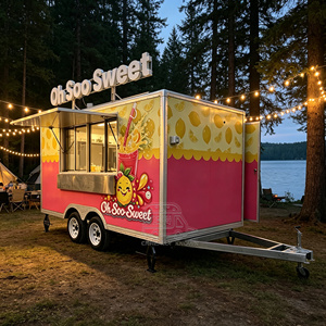 Fully Equipped Coffee Truck Heavy Duty Sandwich Trailer Stainless Steel Food Cart - Product Image 2