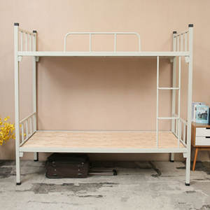 เตียงสองชั้นแบบลอฟท์เฟอร์นิเจอร์เหล็กสำหรับโรงเรียนเตียงสองชั้นสำหรับเด็กสำหรับห้องนอนหรือโรงแรม - Product Image 2