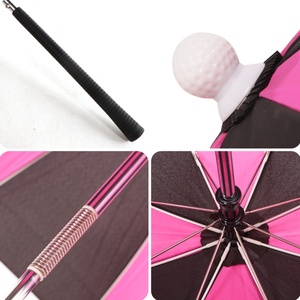 Parasol Adjustable Height Semi-Automatic Open Durable Windproof Business Gifts Straight 8K Rib Club Golf Bag <b>Umbrella</b> - Product Image 5