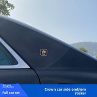 Autocollant décoratif pour emblème latéral de Toyota Land Cruiser Prado, logo de la colonne C, en ABS acrylique, accessoires de voiture extérieurs, personnalisation