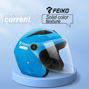 Vintage 3/4 helm Retro half-face motorhelm ABS schaal DOT goedgekeurd 1 jaar garantie voor cruiser & scooter rijders - Product Image 5