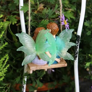 Colgante de Resina con Pareja en Columpio y Hada de Flores, Decoración para Jardín, Patio, Césped, Bonsái, Hogar, Regalo para el Día de San Valentín - Product Image 2