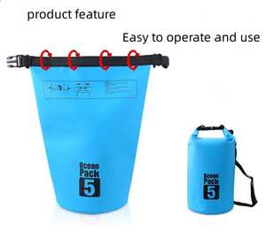 Sac à dos étanche durable en bâche recyclée personnalisée, à enroulement, pour les voyages, la randonnée, le camping - Différentes tailles 5L 10L 20L <span class=keywords><strong>30L</strong></span> - Product Image 3