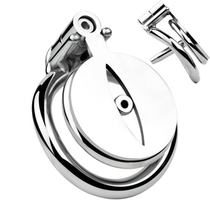 FRRK 72 Jaula de Castidad con Anillo para Pene y Tornillo Negativo Invertido Uretral, Juguete Sexual para Hombres Sissies, Proveedor de Catéteres Uretrales - Product Image 1