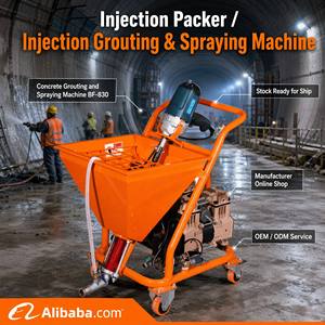 <b>Waterproof</b> Steel Cement Plastering Machine Mortar Concrete <b>Spraying</b> Grouting Equipment Machine BF830 Category Waterproofing - Product Image 1