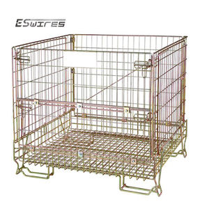 לוגיסטיקה פלדה עדינה Q235 פלדה חוט מתקפל רשת יין אחסון מיכל - Product Image 2