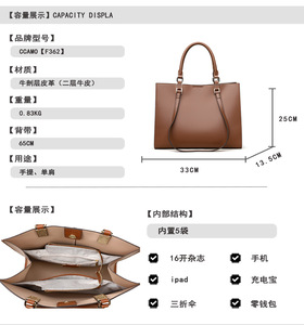 New Fashion Designer Crossbody <b>Bags</b> High Quality Genuine Leather Shoulder Messenger <b>Bag</b> Casual Totes Women Handbags and Purses - Product Image 2