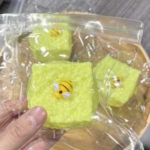 NEW Maltose <b>Bee</b> Cube Ball Squishy Toy-Soft Honeycomb-Textured Stress Relief <b>Gift</b> for Kids Adults with Cool Ambiance - Product Image 3