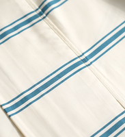 Parure de lit en bambou biologique à rayures tendance 2026 et draps de lit en bambou taille King Size – Vente en gros
