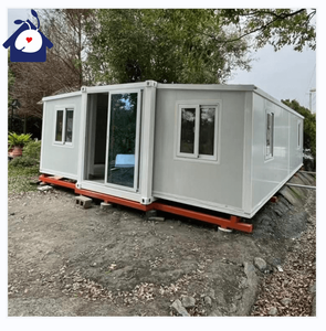 Casa contenedor plegable portátil de lujo de 20 pies, pequeña villa prefabricada extensible para acampar - Product Image 5