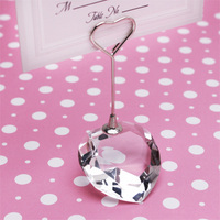 Cadeau de mariage, porte-cartes en cristal, cœur, diamant, porte-cartes pour cartes numériques, porte-mémo