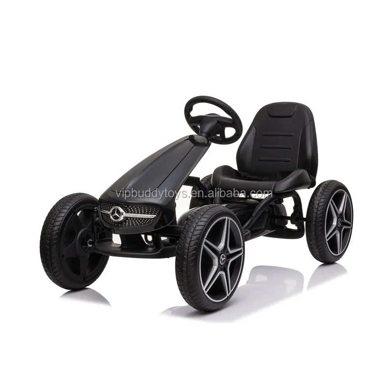 Nieuwe Licentie Mercedes Benz Go-Kart Rit Op Speelgoed Auto Mini Winkelwagen Kids Skelter