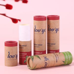 Biodegradable Deodorant Stick Lip Balm Container Cream <b>Blush</b> Packaging Paper Lip Balm Packaging - Product Image 3