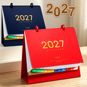 ปฏิทินตั้งโต๊ะสำนักงาน IStapromo Gifts 2027 ดีไซน์สร้างสรรค์ วางแผนรายเดือนอย่างง่าย นาฬิกาตั้งโต๊ะแบบมีลม  พร้อมพิมพ์โลโก้ตามสั่ง - Product Image 1