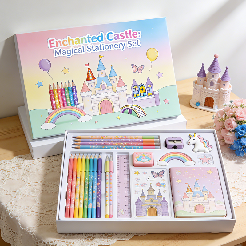 Cartoon themed Colorful Paper Box Stationery