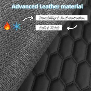 Alfombrillas de Coche Muchkey Personalizadas con Diseño Hexagonal, Protectoras, Impermeables, de Lujo, en Cuero 3D 5D - Product Image 6