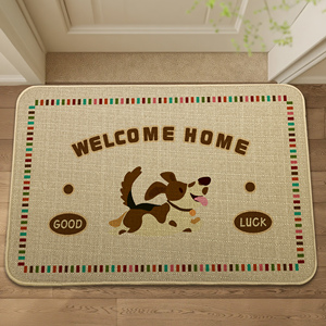 Personalizzabile di piccole dimensioni Anti-scivolo tappetino <span class=keywords><strong>in</strong></span> <span class=keywords><strong>gomma</strong></span> di lino lavabile tappeto dal produttore per uso domestico e alberghiero - Product Image 6