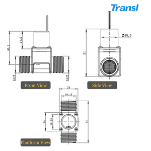 Válvula Solenoide Eléctrica de Pulso de 6V CC, Válvula Solenoide de Latón con Control Remoto, Normalmente Cerrada, con Bloqueo, para Agua - Product Image 5