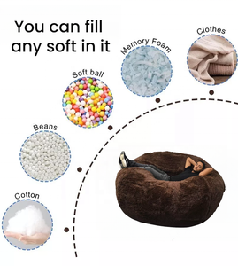 <span class=keywords><strong>Pouf</strong></span> <span class=keywords><strong>géant</strong></span> en forme de larme <span class=keywords><strong>Pouf</strong></span> confortable en peluche avec rembourrage en forme de haricot pour adultes et enfants Canapés de salon paresseux - Product Image 4