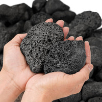GREENWATER Pierre de basalte volcanique naturelle polie, résistante aux hautes températures, découpée sur mesure, de forme irrégulière, pour barbecue, États-Unis
