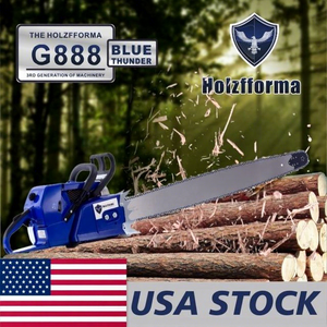 Motosega a Benzina FarmerTec 122cc Blue Thunder D0100HEDY7G con Barra Guida e Tutti i Componenti Compatibili - Product Image 1