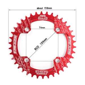Disco de Cadena para Bicicleta de Montaña MTB 104BCD, 32T/34T/36T/38T, Piñón de Bielas y Cadena, CNC 7075, Aleación de Aluminio, Engranaje Circular - Product Image 3