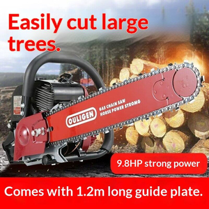 Tronçonneuse à essence haute puissance multi-usages avec guide-chaîne de 60-120 cm pour la <span class=keywords><strong>coupe</strong></span> de grands arbres et le sciage du bois - Product Image 4