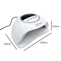 Séchoir à ongles UV LED avec capteur de démarrage automatique, minuteurs réglables, lampe anti-brunissement des mains pour salon de manucure et usage domestique