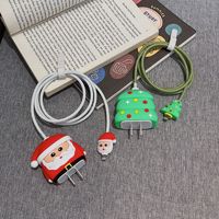 Mskwee OEM 4 EN 1 Protecteur de câble de dessin animé Protecteur de cordon de téléphone pour téléphone 18W/20W Chargeur rapide Organisateur de protection de câble