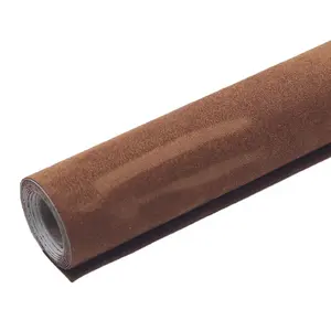 सोफा मरम्मत के लिए कस्टम 0.8 मिमी नकली साबर मखमली पीवीसी नकली कृत्रिम असबाब सिंथेटिक स्वयं चिपकने वाला चमड़ा स्टिकर रोल