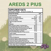 AREDS 2 Plus Capsules molles vitaminées pour les yeux Lutéine Zéaxanthine Myrtille Lumière bleue Soutien de la vision Adulte